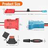 Battery Adapter 18V for Milwaukee M18 Power Wheels Adapter with Wire Harness Connector Compatible with Peg-Perego Riding Toys