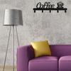 1 Stück Kaffeetassenständer aus Metall für die Wand: Stilvoller Wandhalter mit Kaffeetassenhaken und vielseitigen Kleiderbügeln