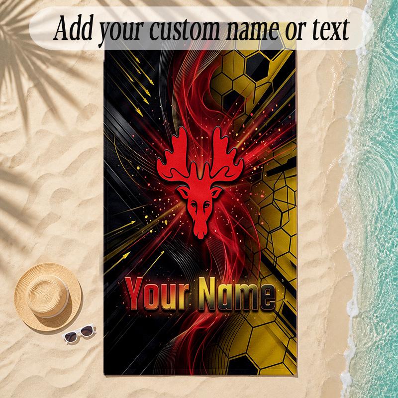 Beach TowelWatford FC Custom Name Text Personalized Soft Towel for Beach Pool Indoor Home Decor Gift