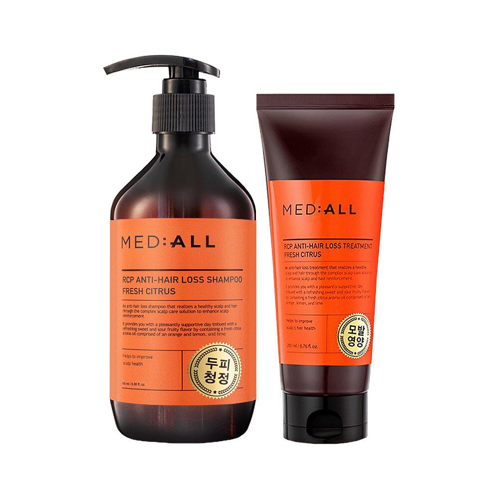 

MED:ALL Scalp Cleansing Anti-Hair Loss Functional Shampoo Citrus 300ml + Treatment 200ml