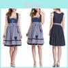 Elegante Trachten Dirndl Feminino para Oktoberfest Vestido Tradicional em Design Azul Vintage