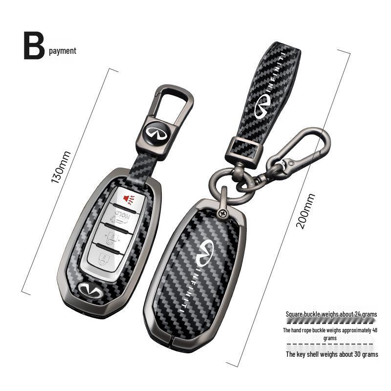 Infiniti Key Case: Fits QX50, Q50L, QX60, Q70L, QX30, FX35 – Sleek Shell for Both Genders