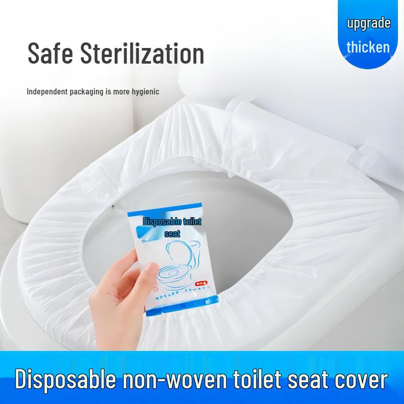 Indywidualnie pakowane jednorazowe nakładki na deskę sedesową do hoteli i podróży - Gruba, pełne pokrycie papierowa poduszka