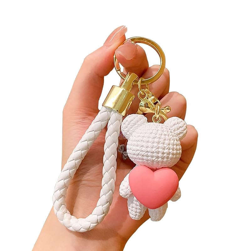 

[UOPR] Run with Sungjae on your back key ring Sungjae sol character isomorphism heart bear pendant key chain korean drama Peripheral goods memorial