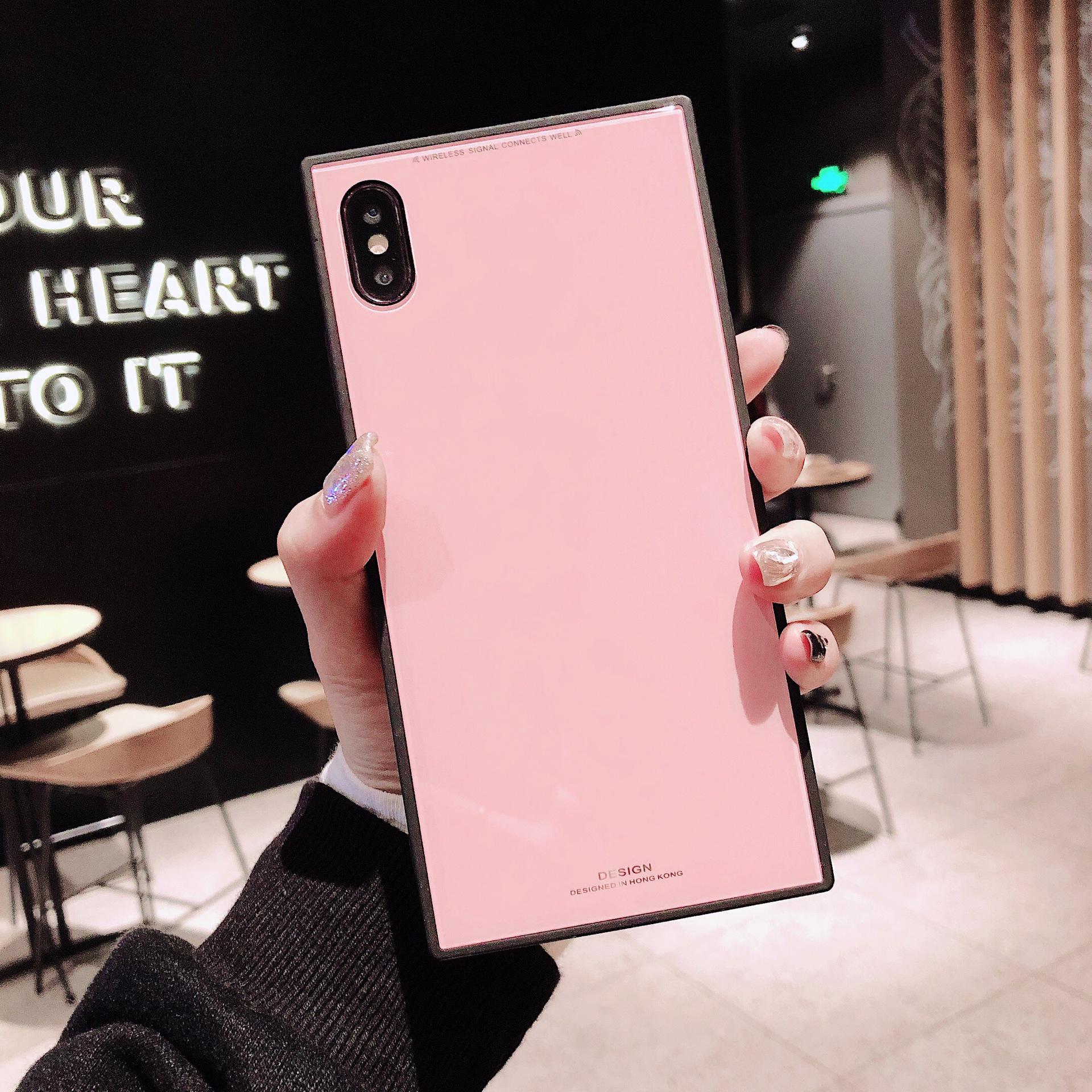 

Квадратный защитный чехол для Apple 14 Pro/Max: Сплошной цвет, стеклянный корпус, полная мягкая защита 13 Pro под прямым углом iPhone 15 Plus (6.7 )