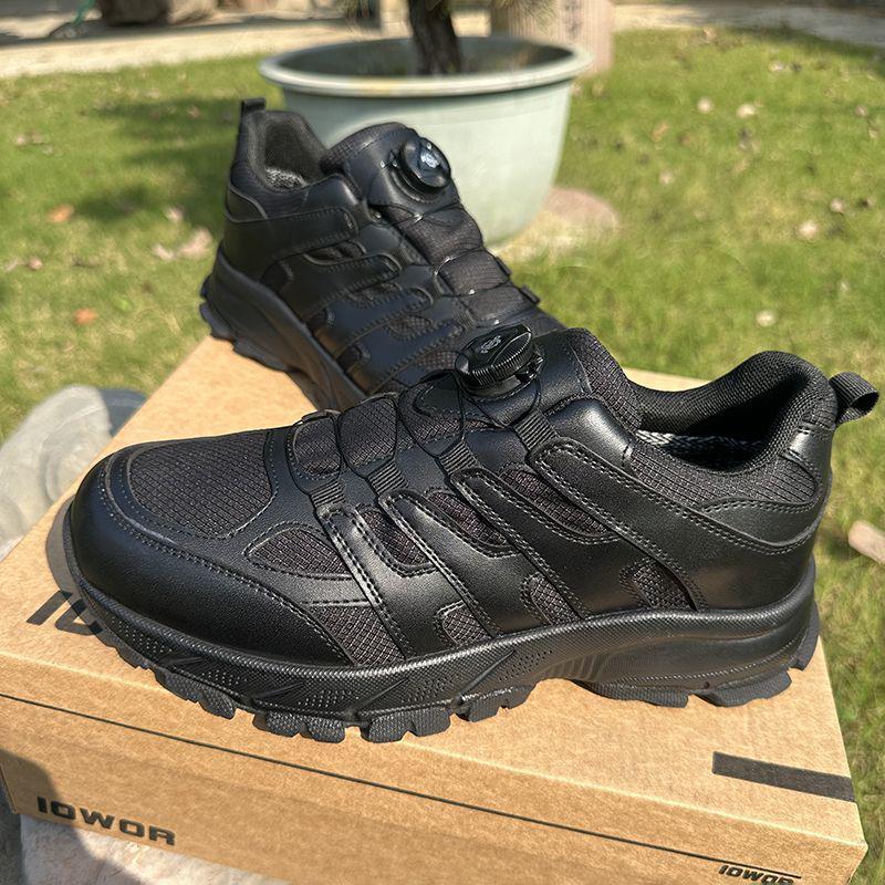 

Black 4D Waterproof Breathable Ultra-Light Hiking & Running Shoes, Puncture-Resistant, Non-Slip, for Outdoor Trekking & Casual Training. Size 46