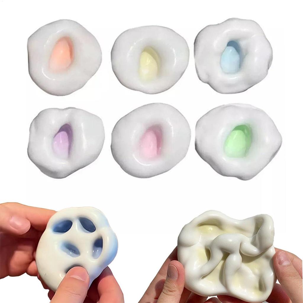 Realistic Mochi-like Texture Stress Ball Soft Fidget Sensory Toy For AutismSlow Rebound Squeeze Toy For Adults Kids Christmas