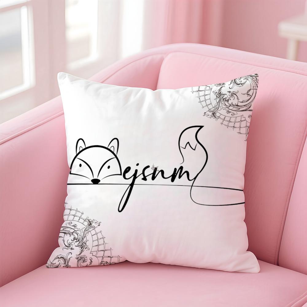 

Creative Cute Artistic Art Animal Signatures Cushion Cover Pillow Case Soft Skin Friendly Fabric Concealed Zipper 30X30cm