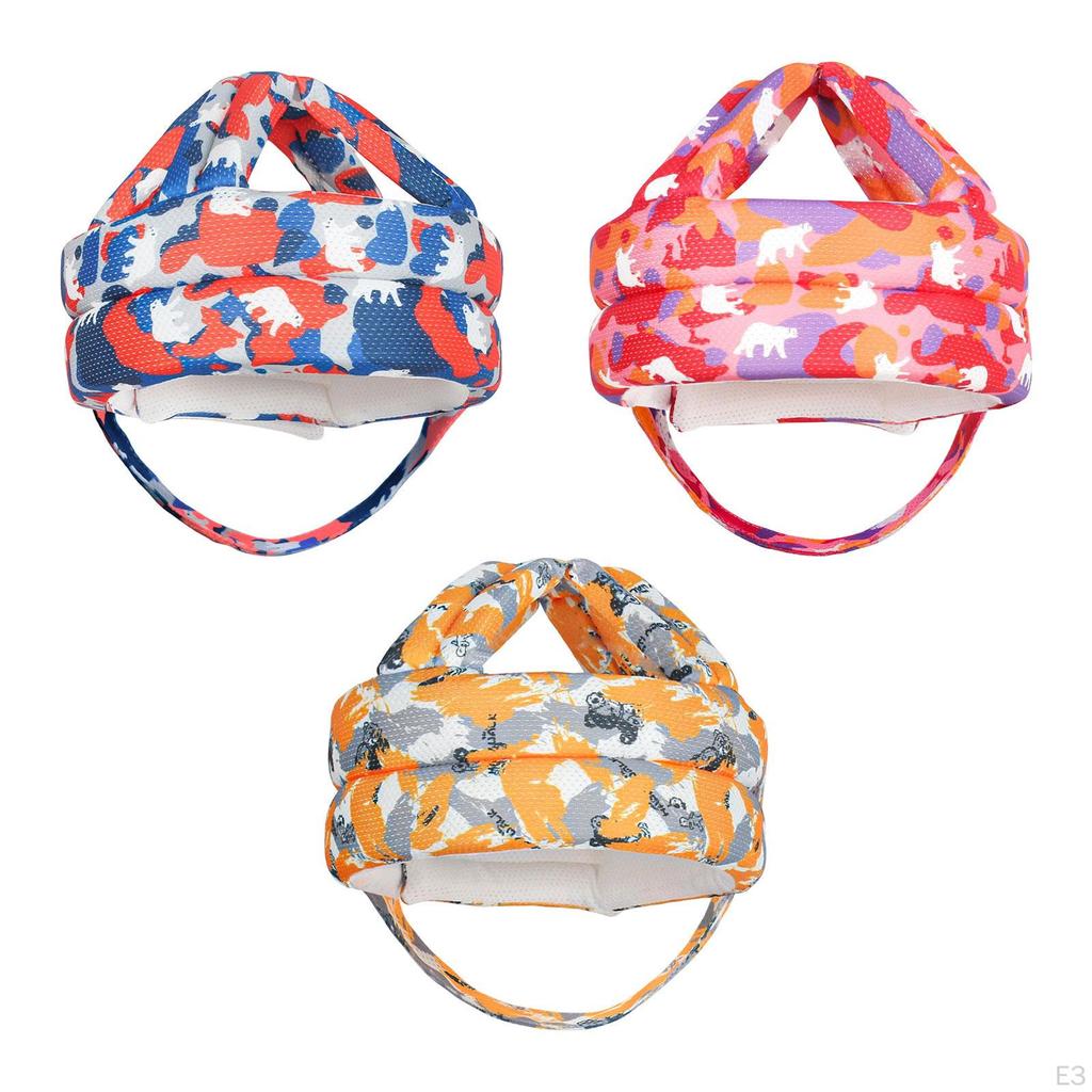 Child Helmet Cap Comfortable Protector Adjustable Cartoon Hat for Kids Children 8-36