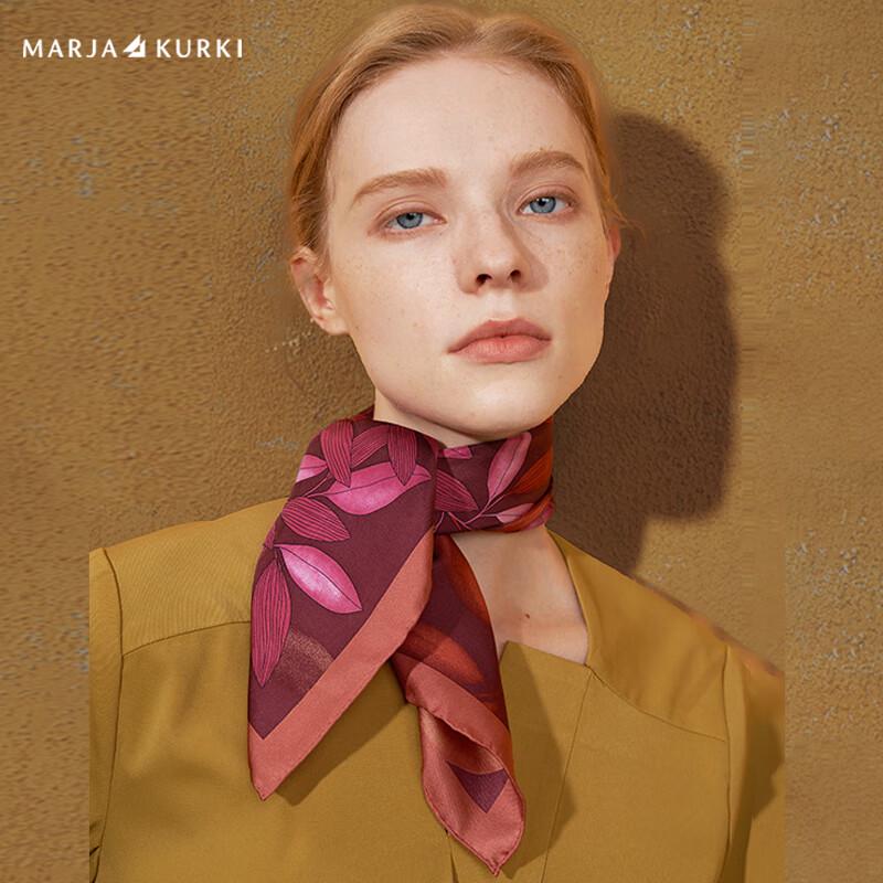 

MARJA KURKI Роскошный шелковый квадратный платок
