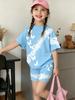 Whimsical 3D Butterfly Print 2 Piece Kids Summer Casual Set Lightweight Short Sleeve Shorts For Unisex Boys Girls