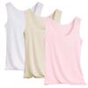 Women's Solid Color Tank Top Seamless Silk Undershirt Sleeveless Shirt