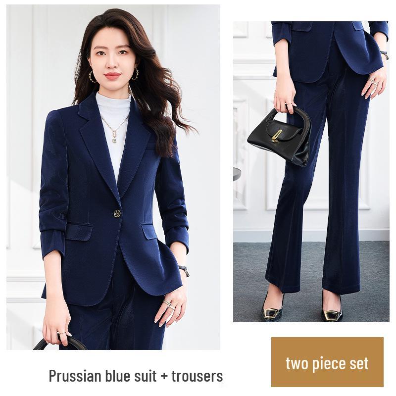Zihong Red High-End Autumn/Winter Professional Commuter Suit