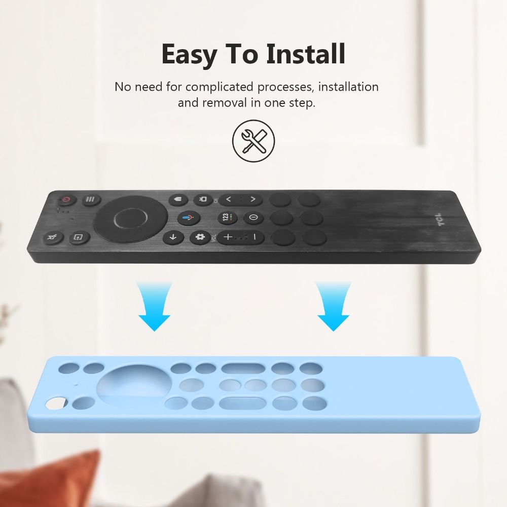 Hochwertige Silikon-Schutzhülle Stoßfest mit Lanyard Weiche Hülle Schutzhülle Fernbedienungsabdeckung für TCL RC923A/RC813A