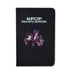 Student Classroom Notebook Cartoon Printed Portable Imitation Leather Black Notebook Creative Notebook