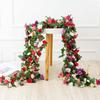 250cm Artificial Flowers Plants Rose Christmas Garland for Wedding Home indoor outdoor wall Decoration Garden Diy birthday party