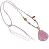 Natural Chalcedony Buddha Pendant Necklace - Handmade Woven, Light Luxury Clavicle Chain