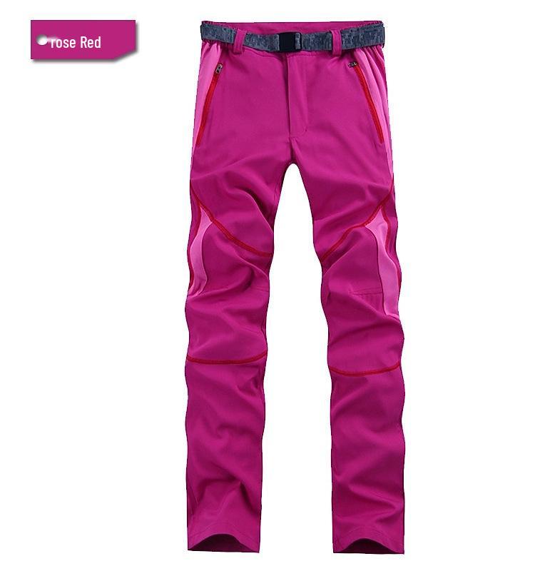 Unisex Quick-Dry Breathable Hiking Pants: Lightweight, Elastic, Long Style M
