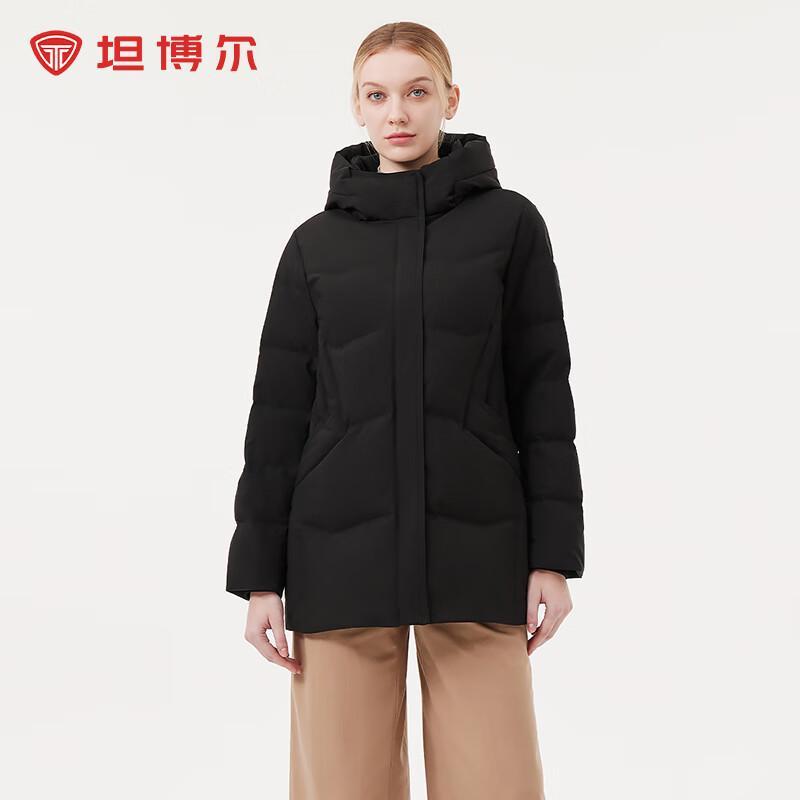 Tanboer Women's Mid-Length Hooded Down Jacket 510506D