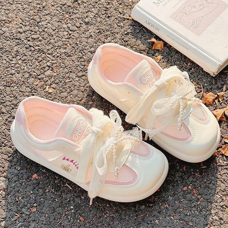 

Shoes women s 2025 summer new mesh ballet style moral training shoes flat bottom with skirt cute casual women s shoes 40 белый