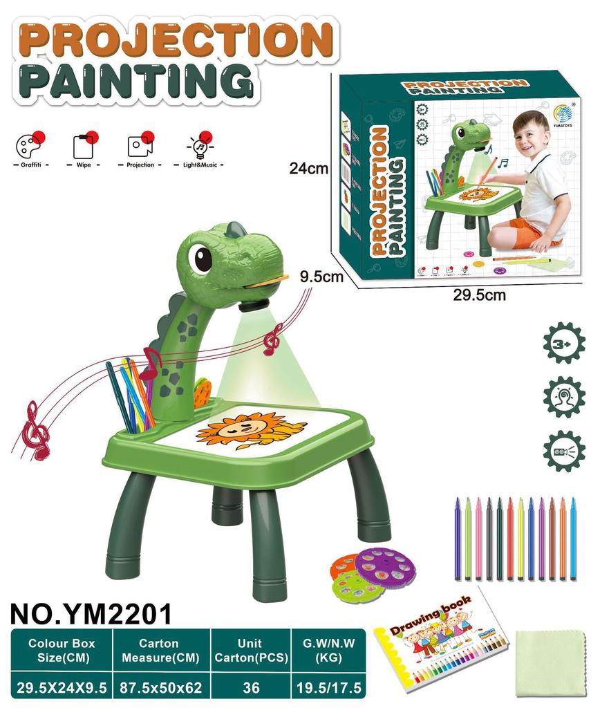 Drawing Projector for Kids with Colored Pencils & Slides – Fun Educational Gift for Ages 3+