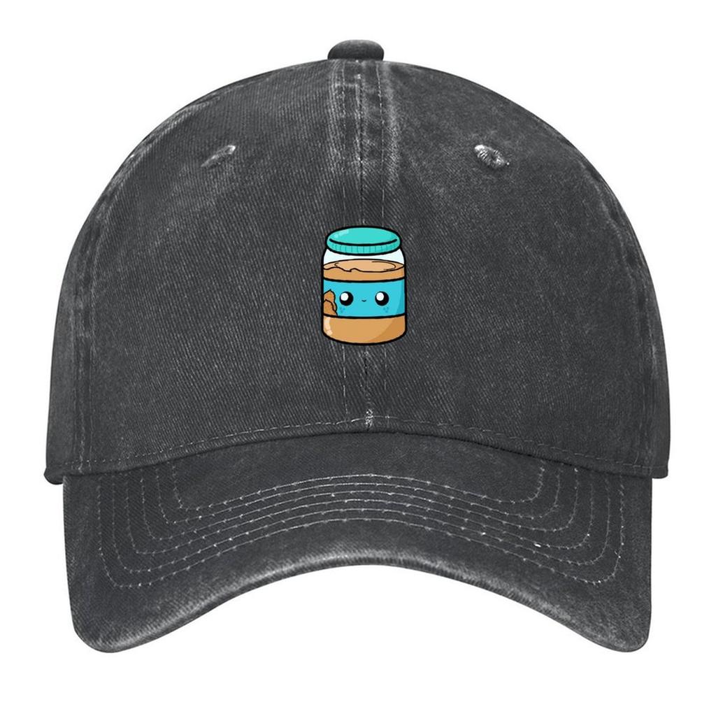 Cute Cartoon Peanut Butter Breakfast Kawaii Baseball Cap Custom Caps Fashionable Funny Hat Golf Hat Mens Luxury Womens