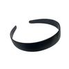 Fascia Nera Liscia da Donna, Lunghezza 36 cm, Larghezza 2,5 cm, Accessorio per Capelli Quotidiano