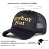Herren Cowboyhut Buchstabenbestickte Baseballkappe Mesh-Hut Outdoor Verstellbar Sonnenschutz Freizeit Hut Frühling Herbst Reise Tourismus Strandurlaub
