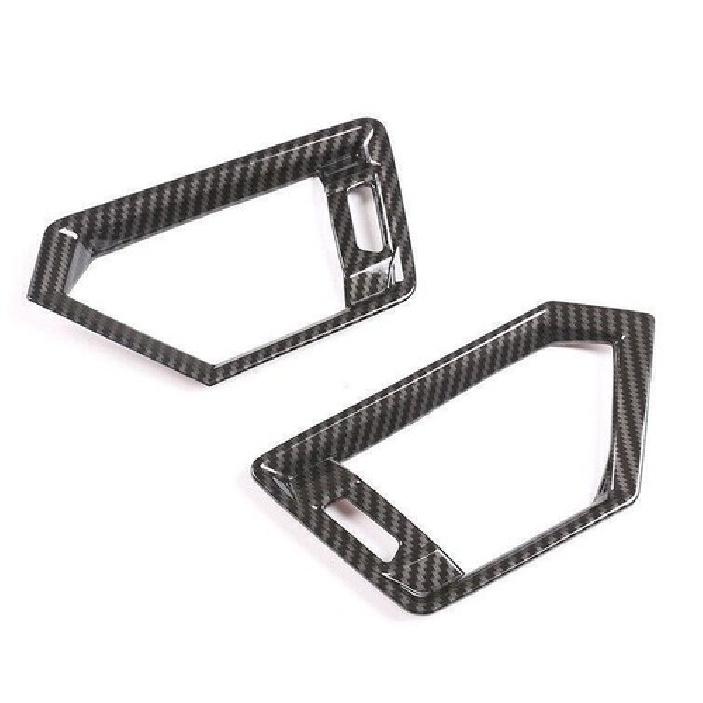 For BMW 3 4 Series G20 2019-2023 Carbon Fiber Console Air Outlet Vent Cover Trim