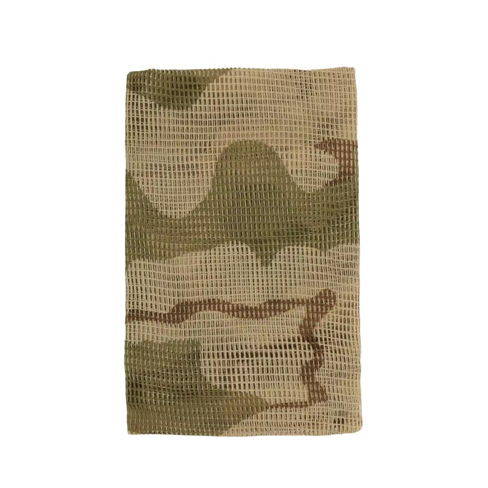 Tactical Sniper Scarf Camouflage Mesh Net Scarves Cloth Desert Face Veil Shemagh Head Wrap