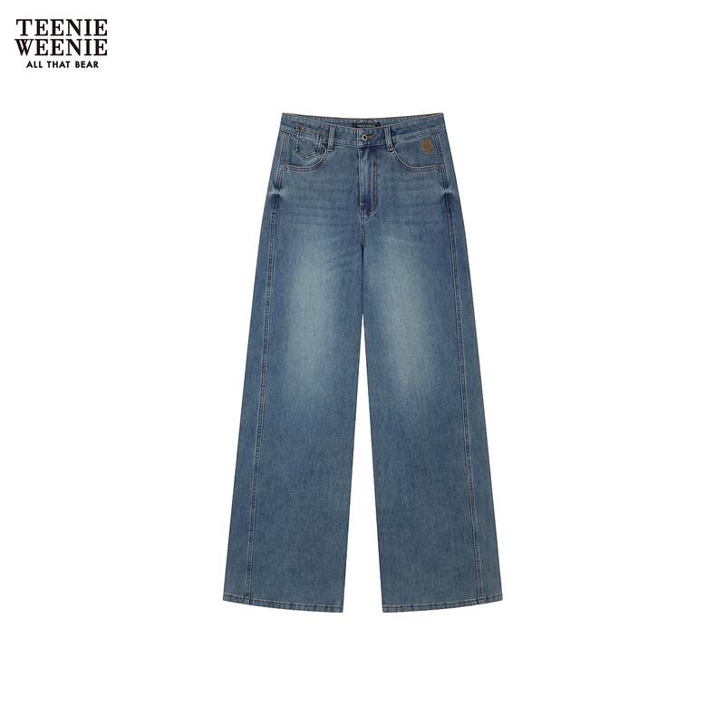 

Teenie Weenie Women s Embroidered Denim Long Pants S