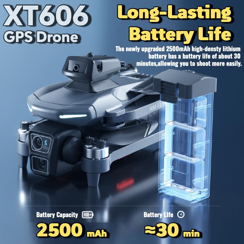 For Genuine XT606 MAX GPS Drone 8k Professional 8K HD Camera FPV Wish Screen Drone 360° Obstacle Avoidance Quadcopter Toys Drone