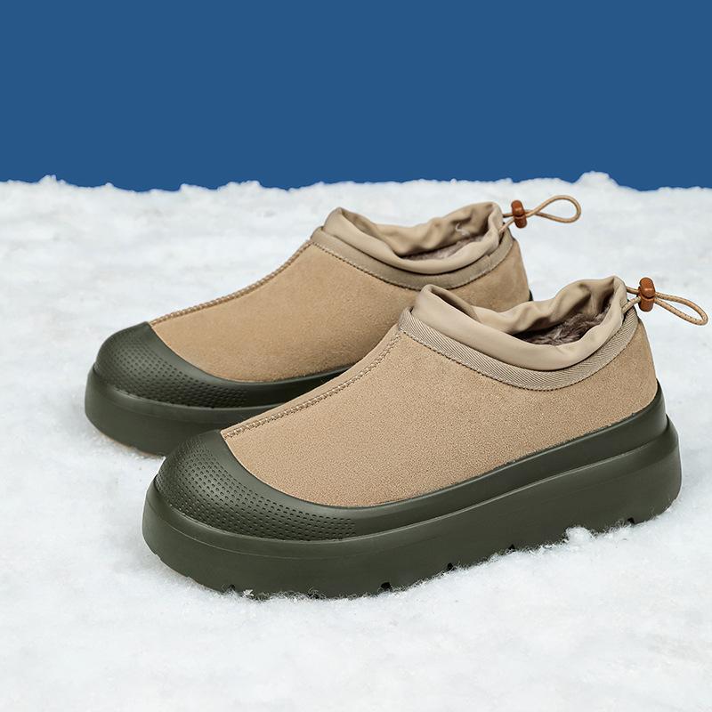 

То же самое для мужчин и женщин зимой 2025 года, новые повседневные универсальные бархатные теплые сноубутсы, ветрозащитные полусапоги и хлопковые ботинки с защитой от мороза. 44 армия зеленый