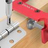 Hole Opening Locator Door Hinge Jig with Self-Centering Drill Bit Double-Ended Screwdriver Bit Heavy Duty Door Hinge Clamp