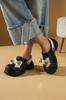 High Sole Ribbon Detailed Eva Comfort Women's Sandals DNZ223-24B