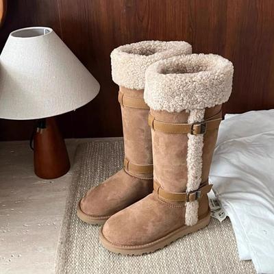 Women's High Thick Soles Winter Lightweight Warm Winter Padded Snow Boots Non-slip Wear Casual Sneakers Cotton Boots