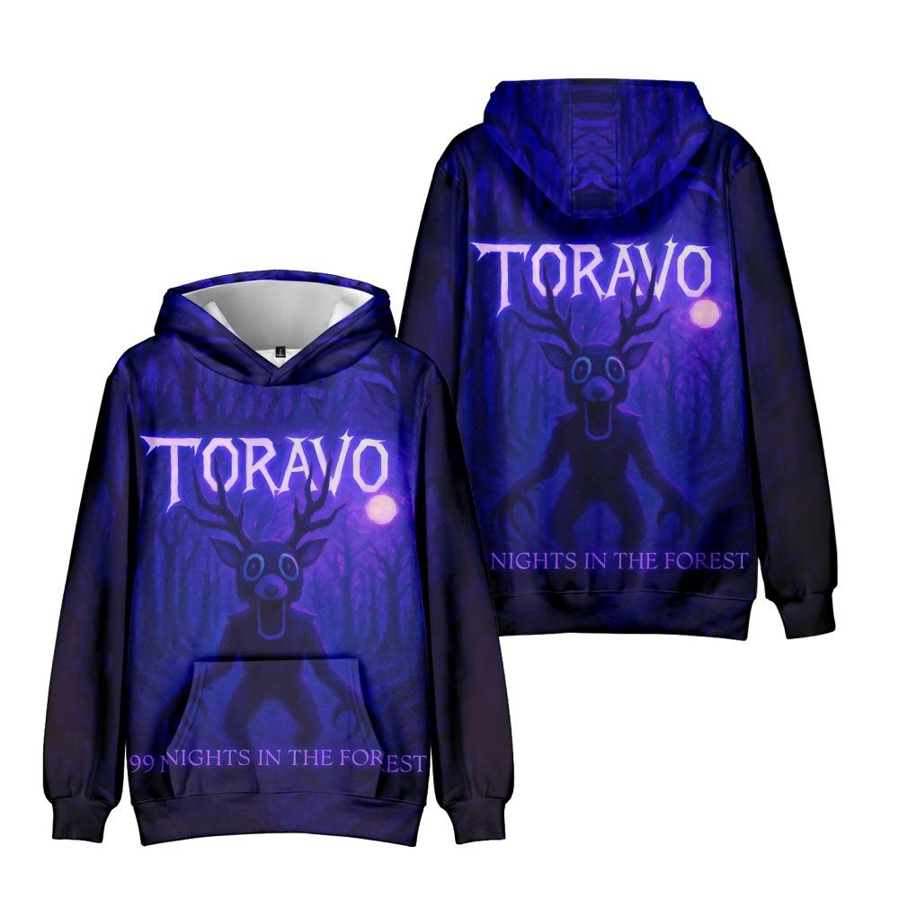 99 Nights In The Forest Anime Hoodie Cartoon Hoodie Streetwear Hooded Sweatshirt Men Women Cosplay Sports