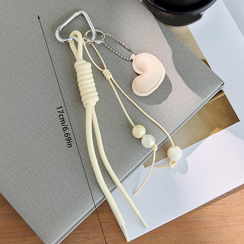 Braided Rope Keychain Charm Pendant Keyring  Simple All-Matching Bag Decoration Jewelry Accessories