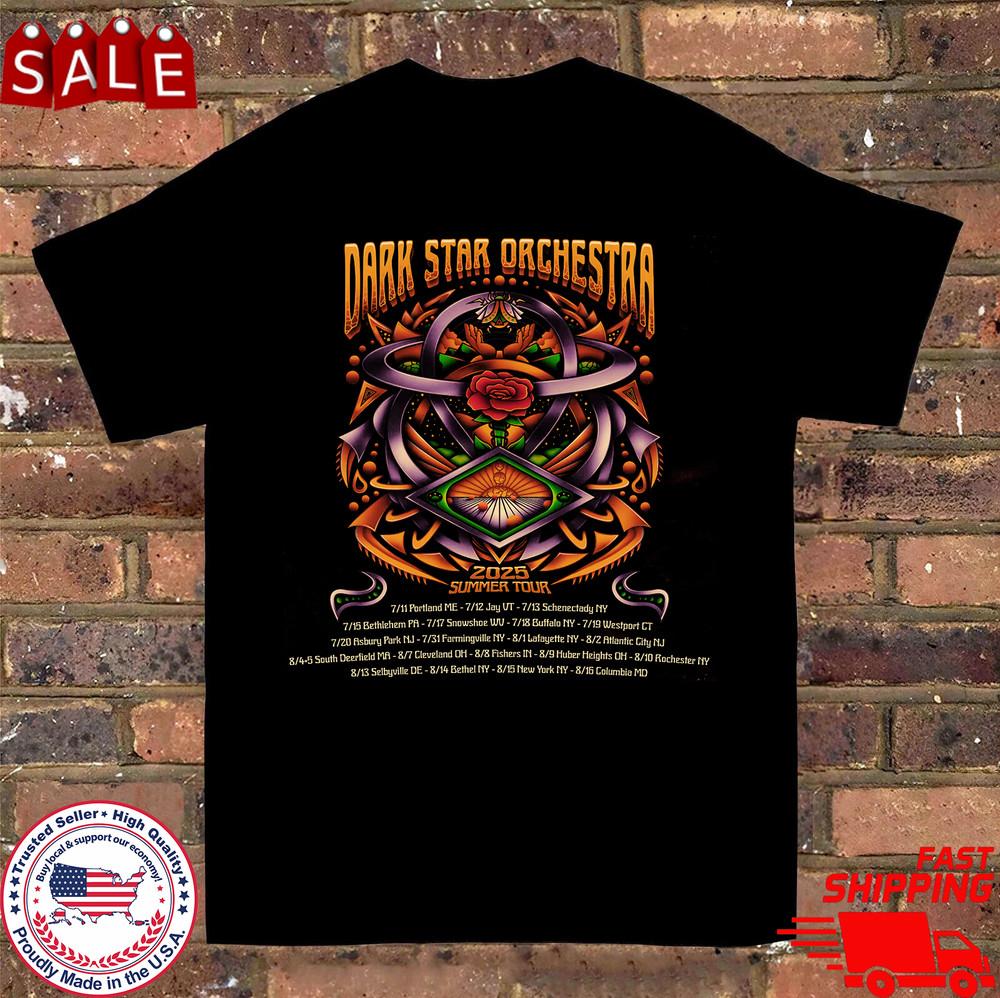 Dark Star Orchestra Band Summer Tour  Full Size S-5XL Unisex T-Shirt XXXXL