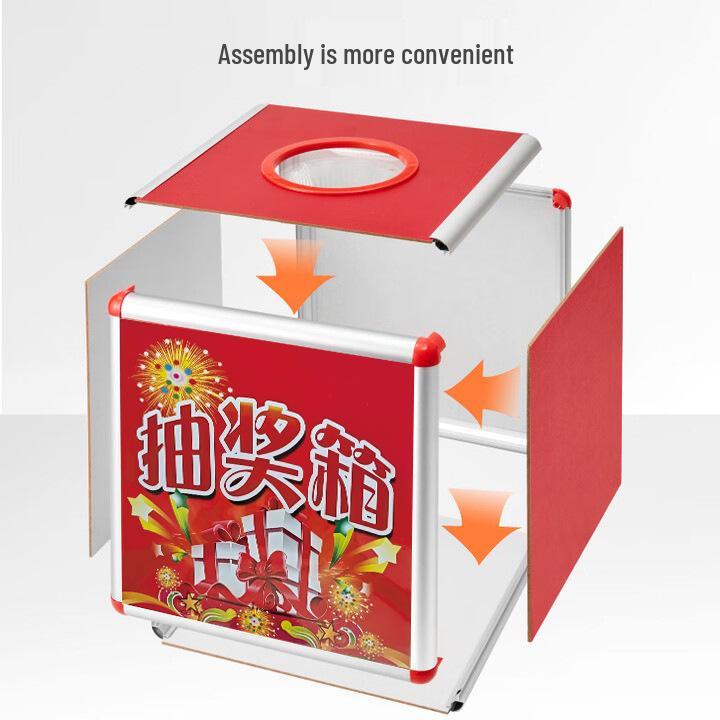 Aluminum Alloy Raffle & Lottery Box for Events - Available In Large & Small Sizes