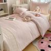 Lace Plaid Duvet Cover Set, Suitable for Bedrooms, Hotels, and  Dorms (1 Duvet Cover + 2 Pillowcases), (Inner Core Not Included)