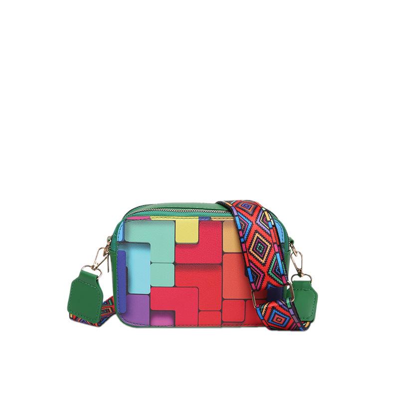 

Закордонний стиль портативна маленька сумка жіноча 2024 нова проста та модна сумка під пахву корейська версія повсякденна контрастного кольору на плече маленька зелений