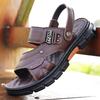 2025 summer new men's sandals middle-aged and elderly shoes wear dad shoes dual-purpose cool slippers