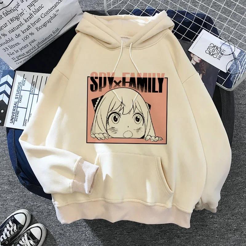 SPY X FAMILY Hoodie Anya Forger Harajuku Kawaii Manga Spyxfamily Sweatshirt Hoody Casual Streetwear Anime Unisex Graphic New
