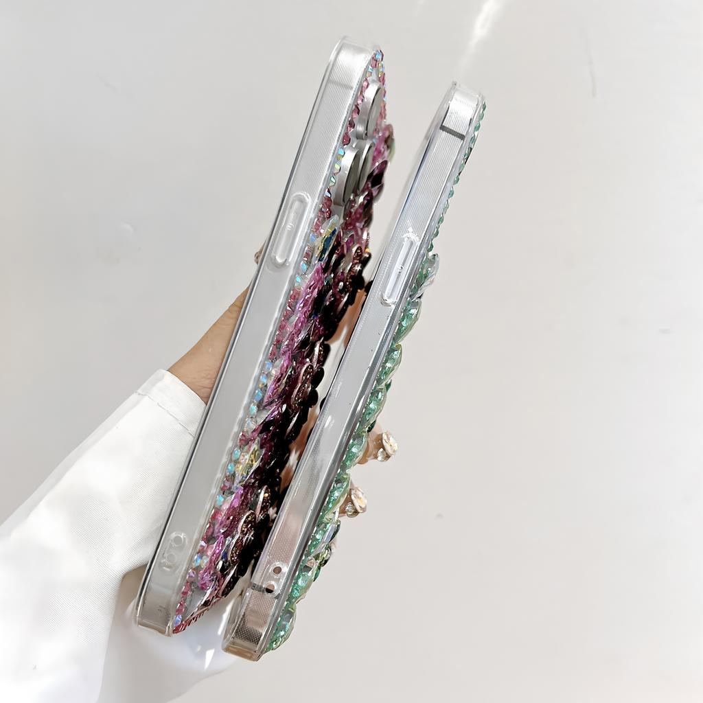 Glitter Rhinestone Clover Flower Crystal Diamond Bling Sparkle Case For Samsung Galaxy A57 A37 A56 A36 A26 A55 A35 A25 A54 A34 A24 A52 A72 4G 5G