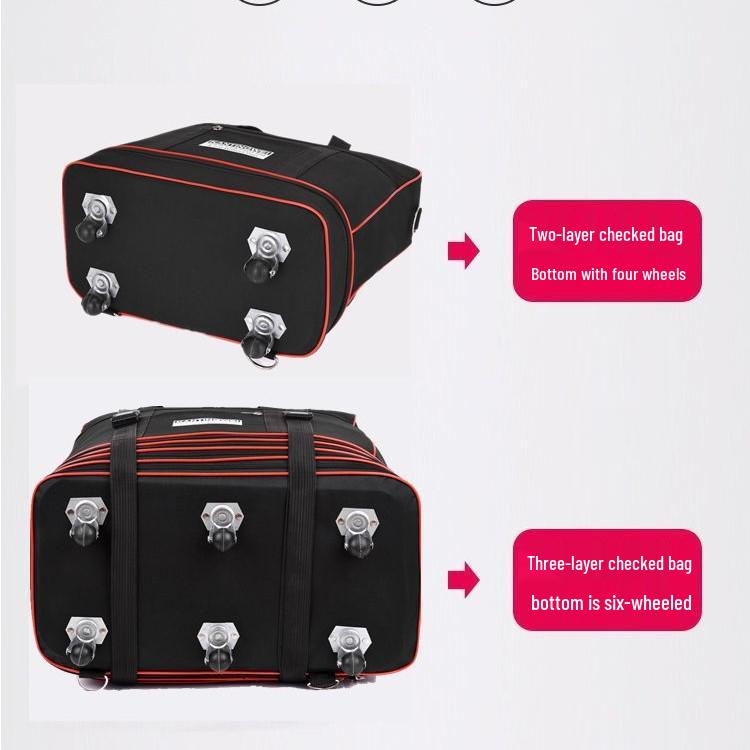 Wasserdichter Reisekoffer aus Oxford-Gewebe - Große Kapazität Aufgabegepäcktasche für Umzug ins Ausland