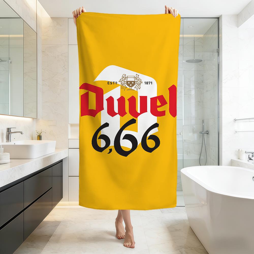 Coole Kunst Bier Mode D-Duvels Handtuch weich Strandtücher Reise schwimmen Pool Badehandtuch Fitnessstudio Spa Heimdekor Geschenk Urlaub