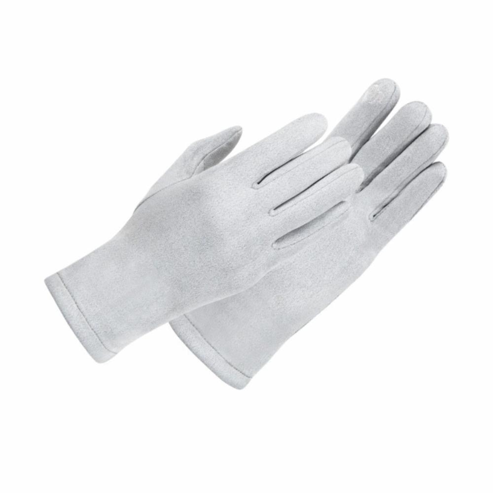 

Solid Color Suede Gloves Thin Driving Gloves Elegant Cycling Gloves For Women сірий