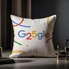 Google Cushion Cover Anti-dustmite Pillowcase Invisible Zipper Silky Short Plush Sofa Cushion Cover