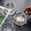 Transparent Glass Ashtray Home Ash Tray Office Table Smoking Accessories Hexagonal Diamond Shaped Ashtrays Gift for Boyfriend